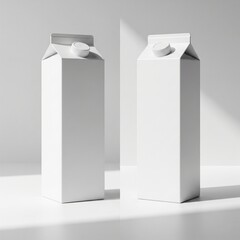 milk carton boxesCarton Milk Box Mockup – Front and Side View