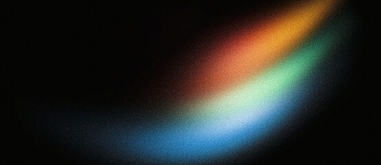 Orange blue black grainy background, abstract color gradient shape noise texture poster banner header wallpaper cover design