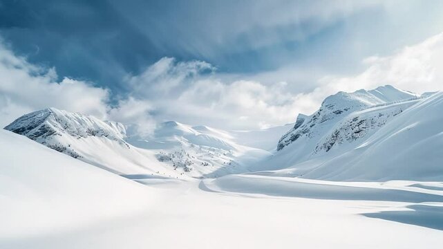 Snow-Covered Mountains 4K Videos