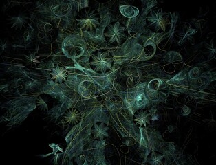 Imaginatory fractal abstract background Image