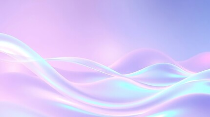 Fototapeta premium Abstract background featuring flowing purple and pink waves with a smooth colorful light design.