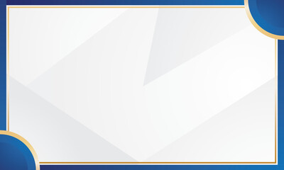 White background blue frame suitable for luxury certificate