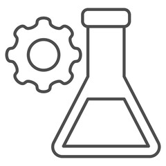 Experiment Outline Icon Element For Design
