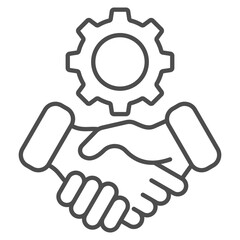 Relations Outline Icon Element For Design