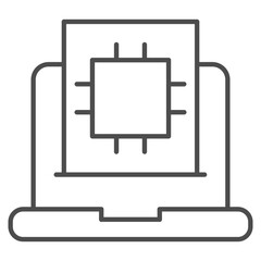 Technology Outline Icon Element For Design