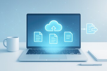 Cloud computing data storage laptop documents