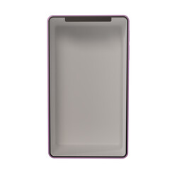3d render of a pink smartphone shaped box. online gift giving concept