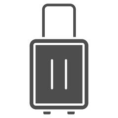 Luggage Glyph Icon Element For Design