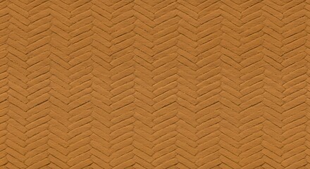 Fototapeta premium Herringbone brick texture in brown