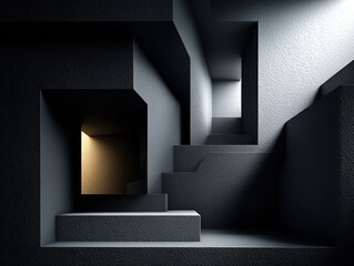 Stepped Chasm with Angular Recesses and Golden Threshold