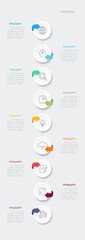 Infographic 9 options design elements for your business data. Vector Illustration.