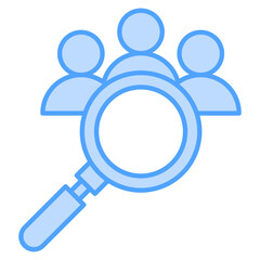 Recruitment Blue Icon Element For Design