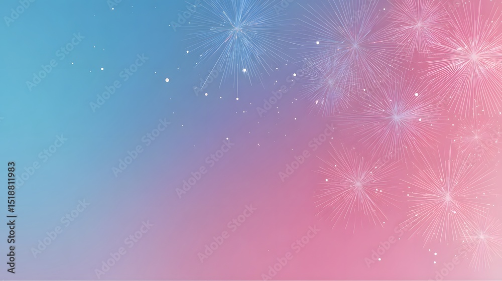 Poster a vibrant ethereal background featuring a soft pastel gradient transitioning from cool blue to warm 