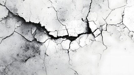 Obraz premium Monochrome black and white background with a detailed cracked and weathered surface texture giving an aged abstract and industrial appearance