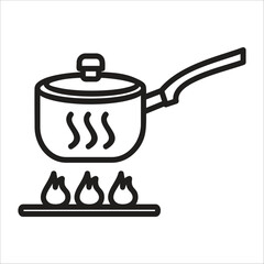 Sauce Pan  Icon Element For Design