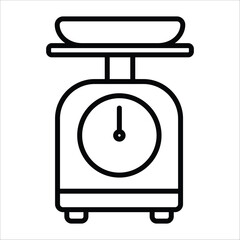 kitchen scales icon element for design