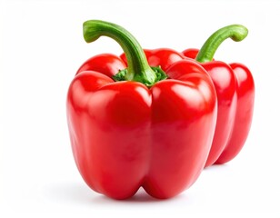red bell pepper isolated