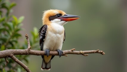 The habitat posture of birds on tree branches