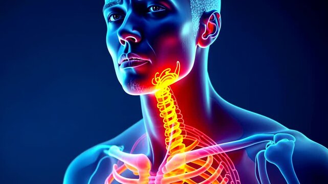 Cold pain, frostbite effects, throat discomfort. Respiratory distress. Skin turns blue from severe chill. Throat inflammation restricts breathing ease. Respiratory system compromised by extreme cold.