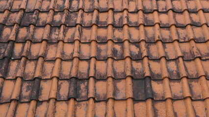 Clay Roof or teracota clay roof Tile Background Texture