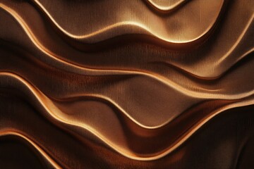 Bronze wavy surface,  abstract texture