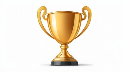 Fototapeta premium Iconic Golden Trophy Cup Representing Championship Win