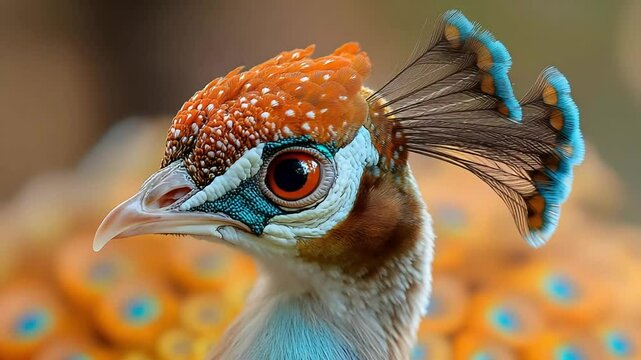 Magnificent Himalayan Monal Portrait
