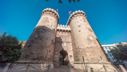 Towers of Quart timelapse hyperlapse in Valencia, Spain.