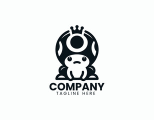 Whimsical Mr Toad Character Charming Animal Illustration Vector Logo Design