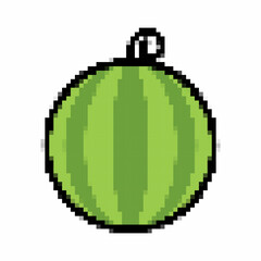 Various illustrations of fruits with pixelated concept