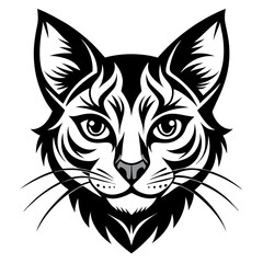 Pencil Sketch Black and White Cow Head Detail