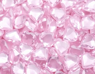 Diamond Valentines Day Hearts Generated image