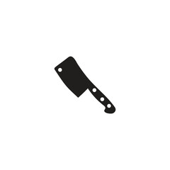 knife silhouette illustration of a tool used to cut meat, vegetables and fruit