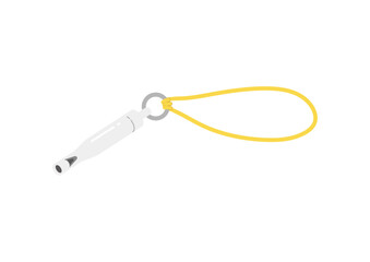 防災用ホイッスルのイラスト