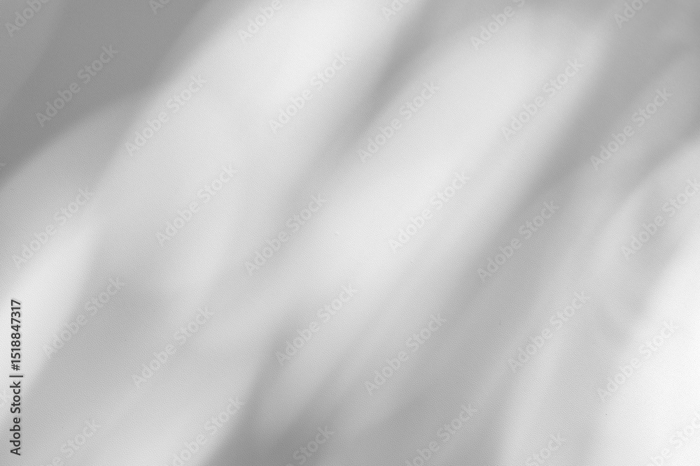 Aufkleber Wall interior background, studio and backdrops show products.with shadow from window color white and grey. background for text insertion and presentation product	
