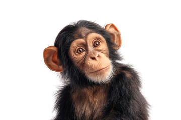 Naklejka premium [Transparent Background PNG]Close Up of a Baby Chimpanzee