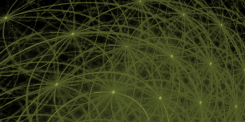 Abstract background with lines Vector abstract futuristic digital landscape with lines, luxury green geometric random chaotic lines. squares and triangle line. 