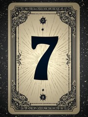 A card with the number 7 on it