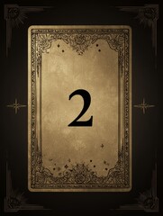 A card with the number 2 on it
