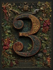 A colorful book cover with the number 3 in the middle