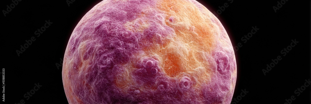 Poster Close-up of Sunspot Astronomical Sphere with Plasma Formations and Swirling Energy Patterns in Deep Space for Scientific and Educational Use
