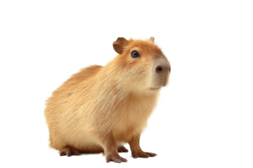 [Transparent Background PNG]Close-up of a Capybara