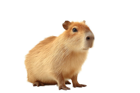 [Transparent Background PNG]Close-up of a Capybara