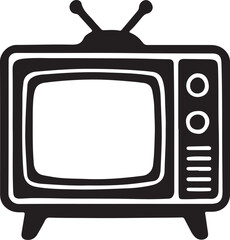 retro tv vector illustration