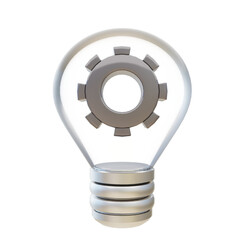 3d illustration of gear cogwheel solution idea for icons sign and symbols.3d render.