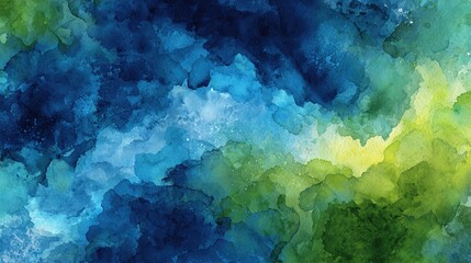 Blue green abstract watercolor background. High quality