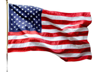Obraz premium [Transparent Background PNG]American Flag Waving in the Wind