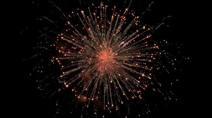 Obraz premium Fireworks explosion night sky