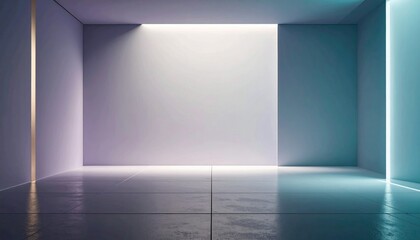 Abstract Interior Space with Periwinkle to Lavender Gradient and Dreamy Grain Overlay