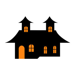 halloween house vector